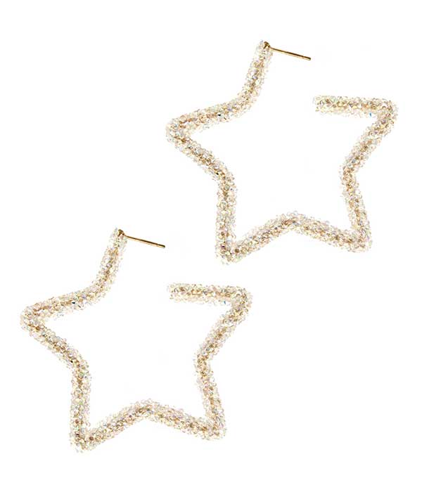 GLITTERING STAR EARRING