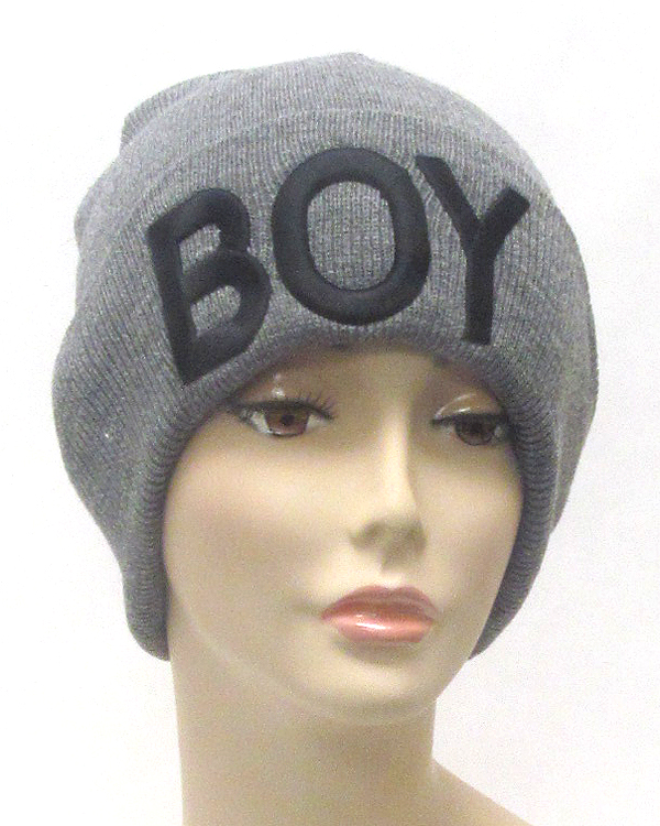 Boy knit beanie hat