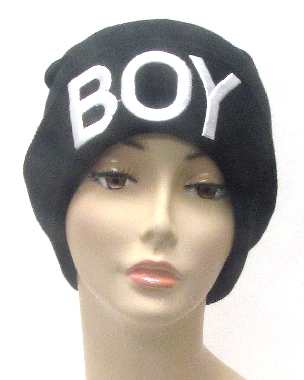 Boy knit beanie hat