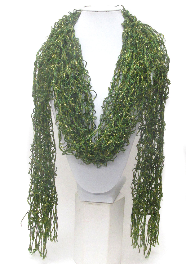 Hand knit scarf or shawl