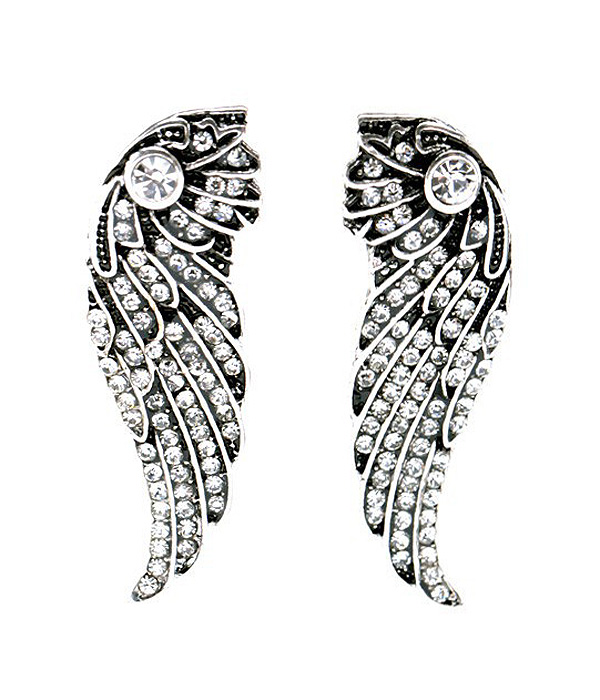 Boutique style angel wing earring