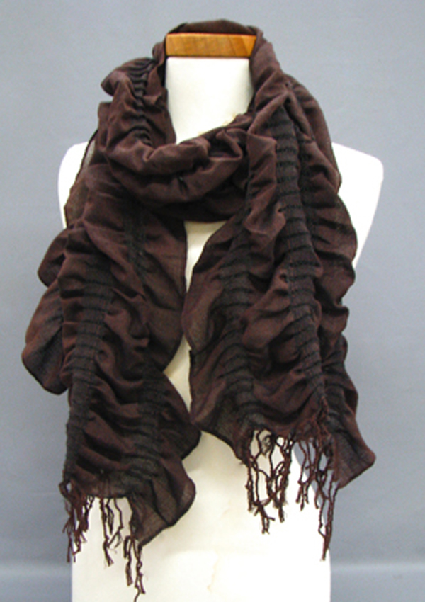 Solid ruffle muffler