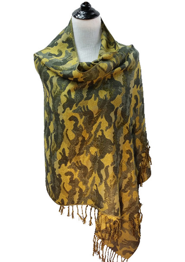 Metallic camouflage muffler