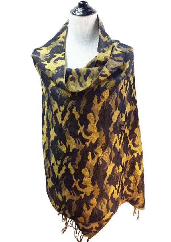 Metallic camouflage muffler