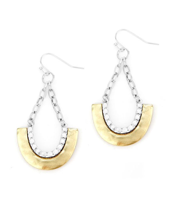 TEARDROP CHAIN DROP EARRING