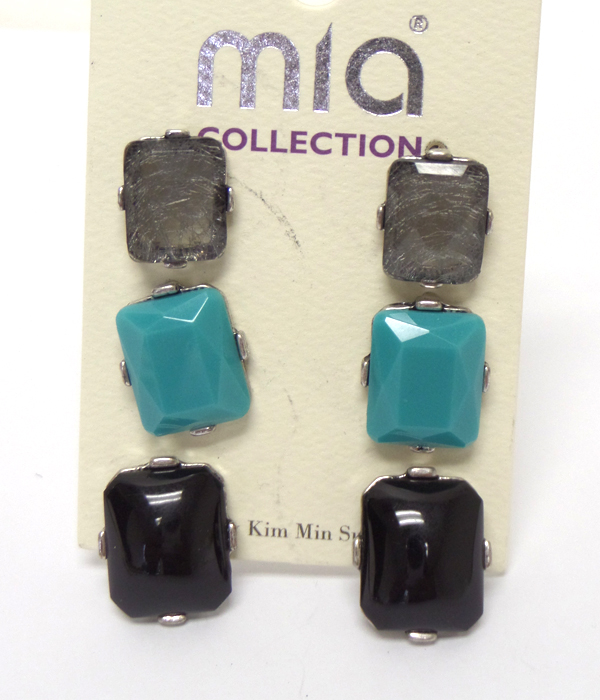 Fall color 3 piece earring set