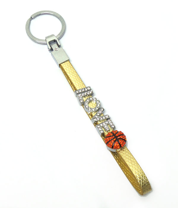 I love basketball key chain