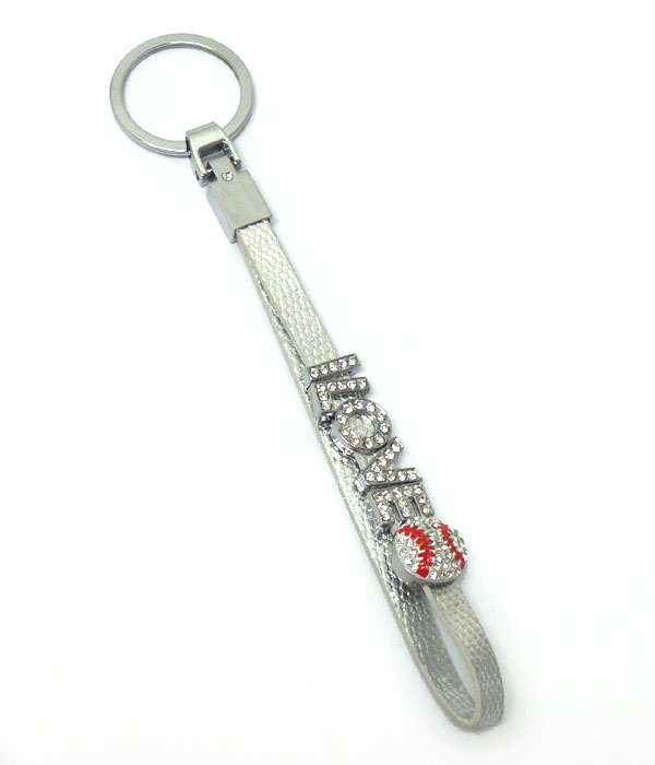I love baseball key chain