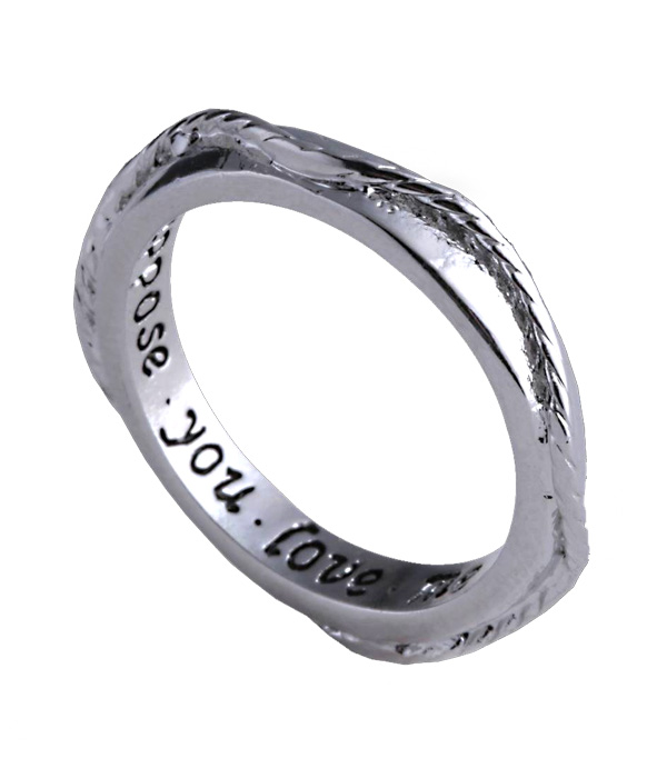 Suppose you love me messaged inside ring