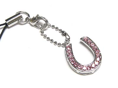 Sex and the city inspired horse shoe cellphone charm