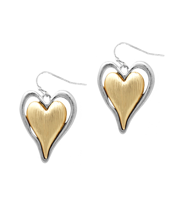 DOUBLE HEART EARRING