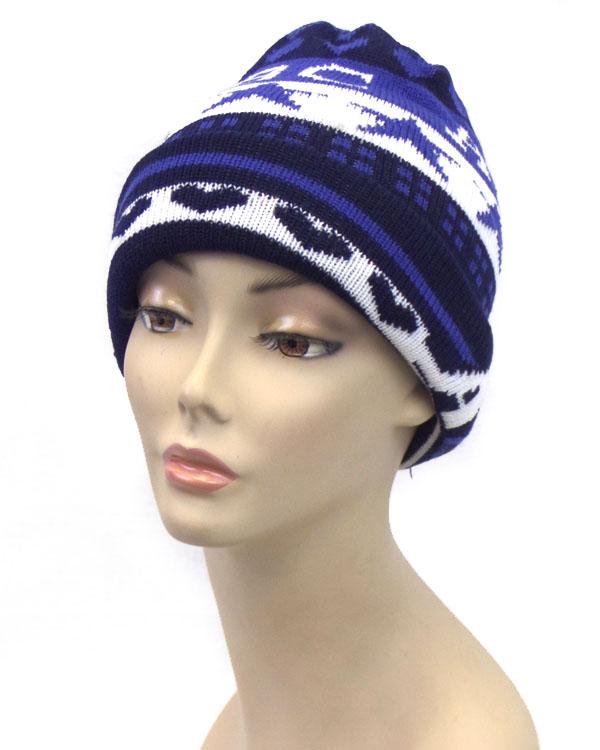 Hearts and letter print beanie 