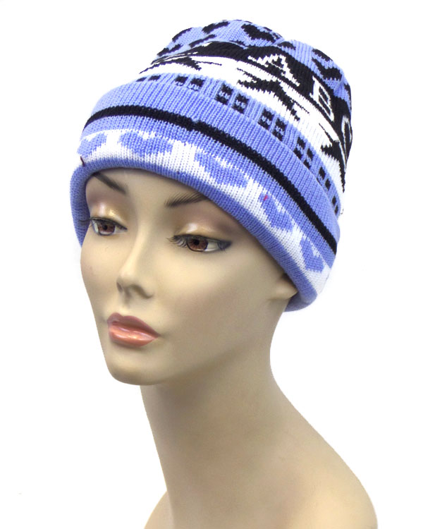 Hearts and letter print beanie 