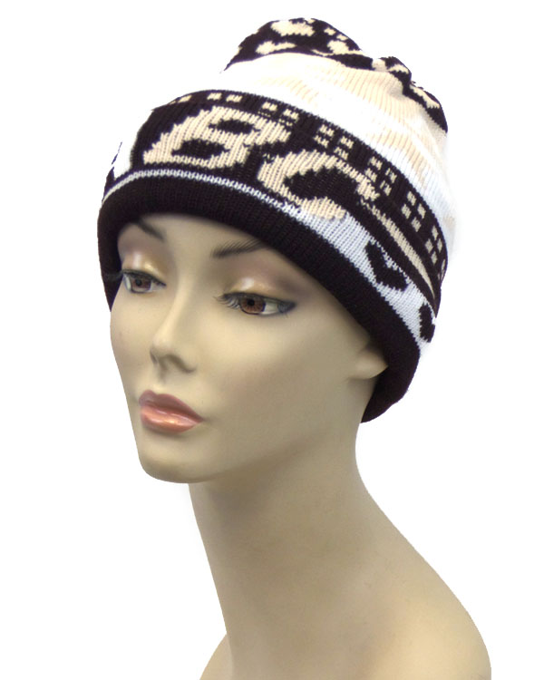 Hearts and letter print beanie 