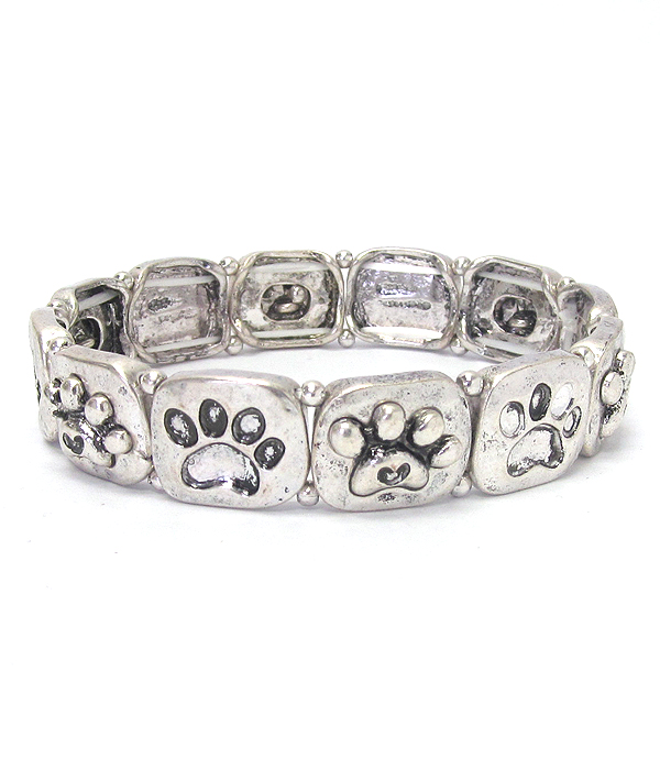 PAW PRINT STRETCH BRACELET