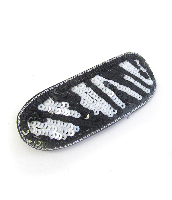 Tiger sequins hair pin or barrette