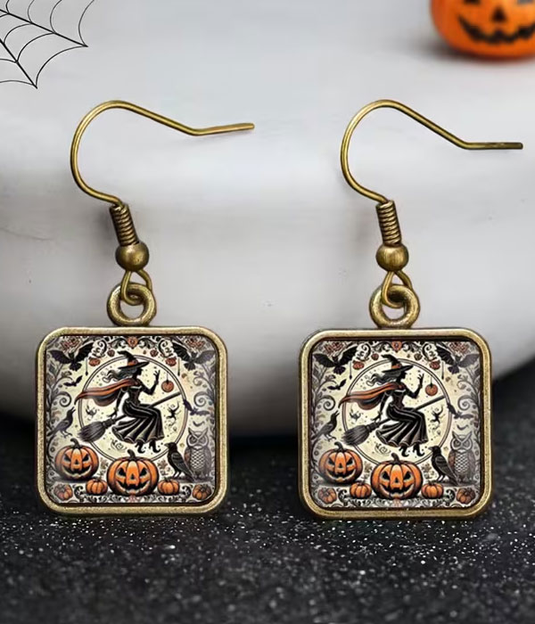 Halloween witch earring