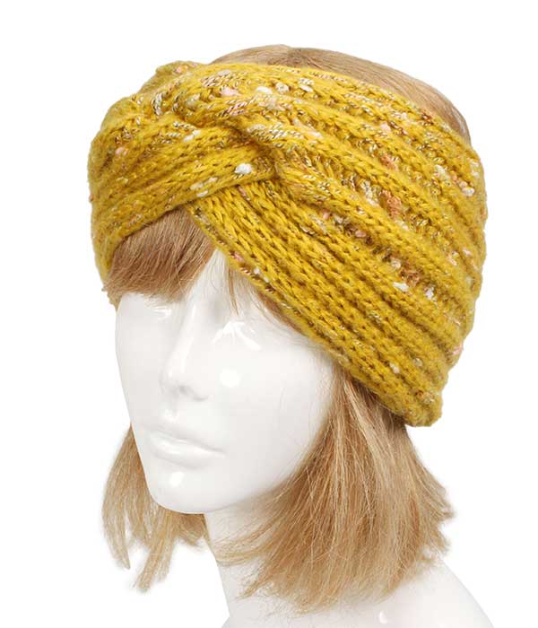 KNIT TURBAN HEAD WRAP - 100% ACRYLIC