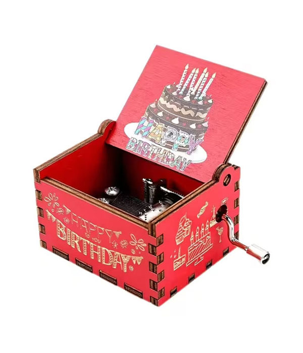 Vintage hand crank music box