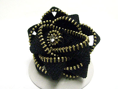 Zipper art fashion adjustable size ring