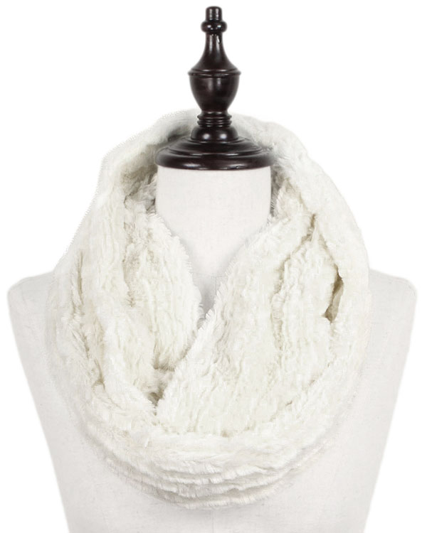 Fur 100% polyester infinity scarf