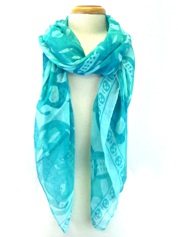Skull print scarf 