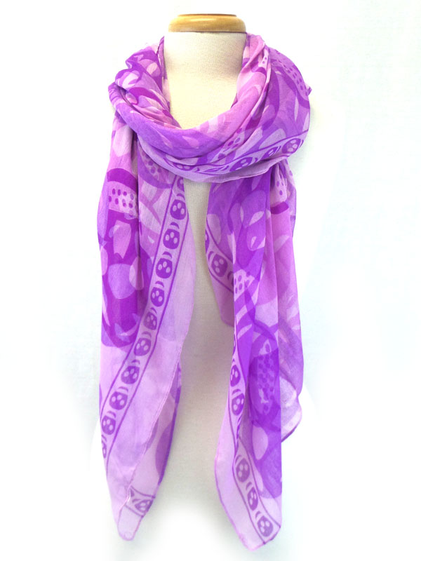 Skull print scarf 