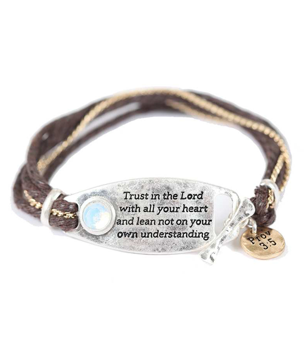 Religious inspiration hammered plate toggle bracelet - matt 19:26