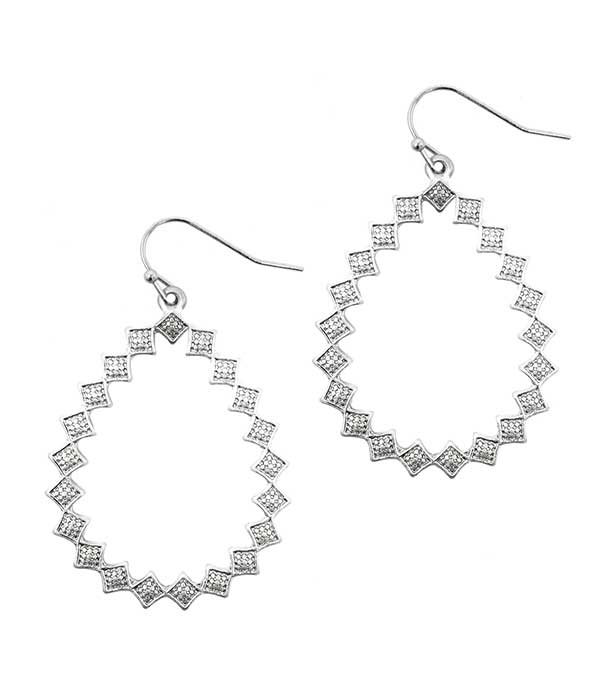 TEARDROP HOOP EARRING