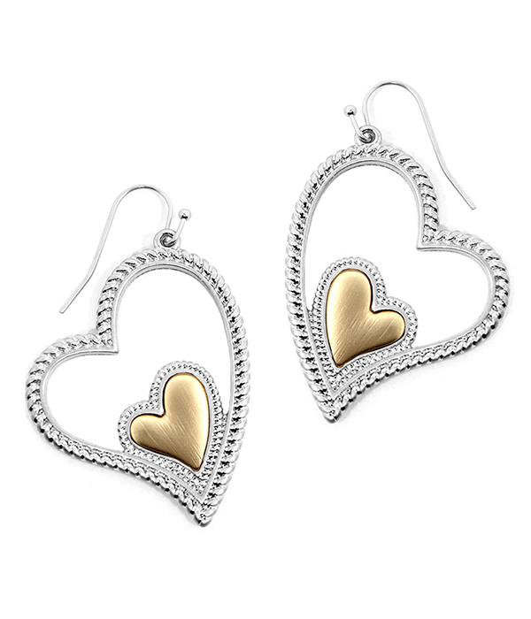 DOUBLE HEART EARRING