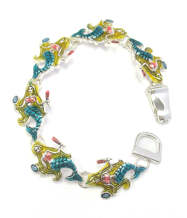 Little mermaid magnetic bracelet