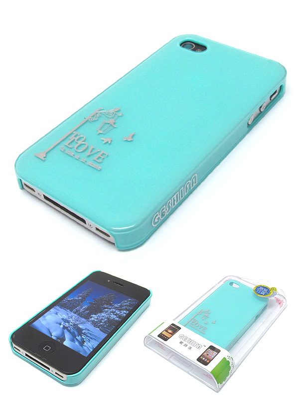 Love theme cellphone case - scratch off hard case for iphone 4 - 4s