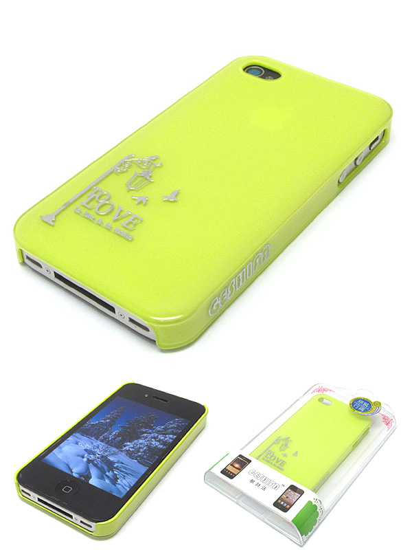 Love theme cellphone case - scratch off hard case for iphone 4 - 4s