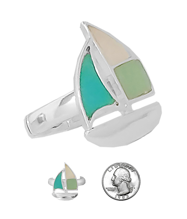 SEALIFE THEME STRETCH RING - YACHT