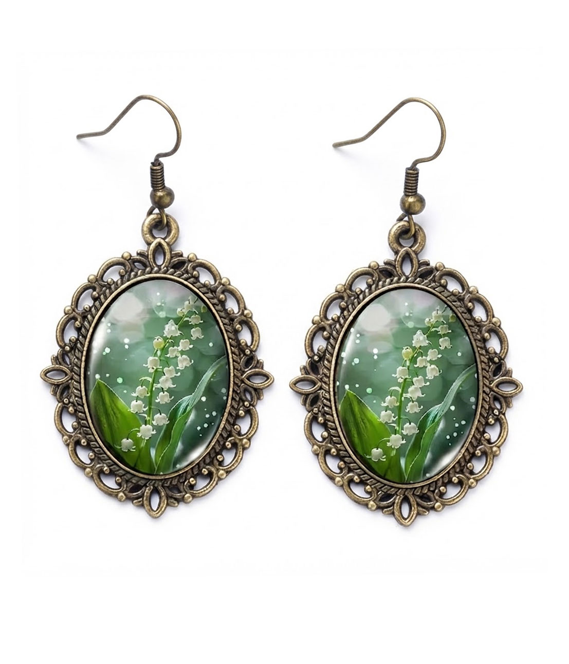 Vintage lily of the valley earring