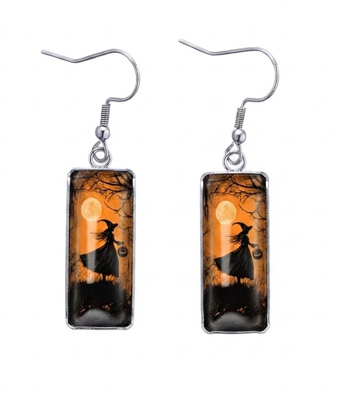 Halloween witch earring