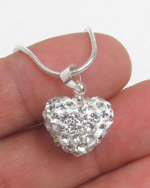 Valentine shambhala heart necklace