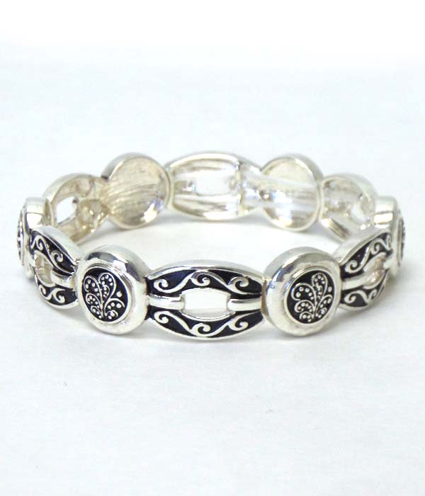 Tailor design texture metal bracelet 