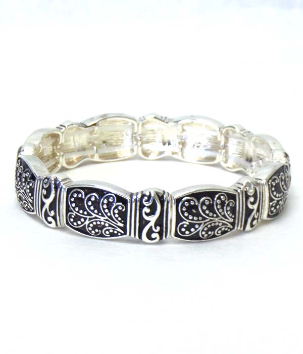 Tailor design texture metal bracelet