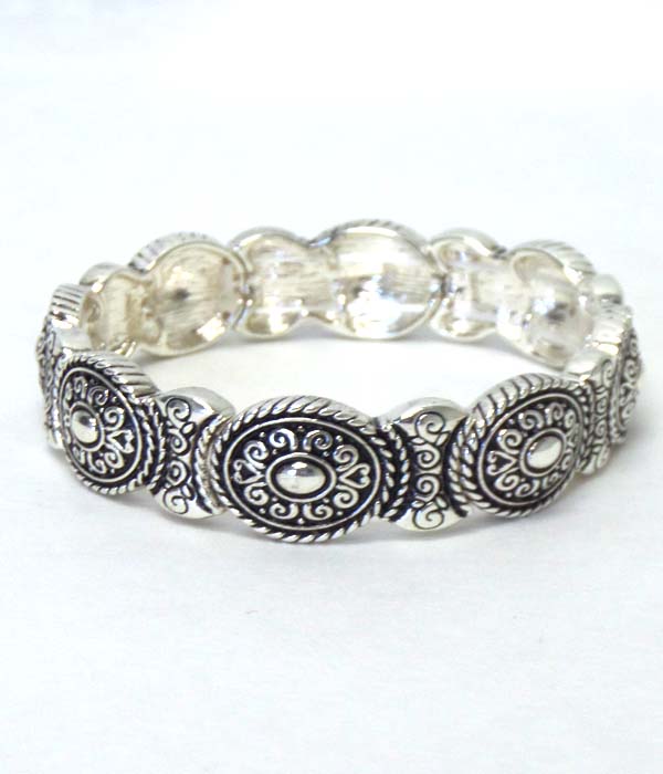 Tailor design texture metal bracelet 