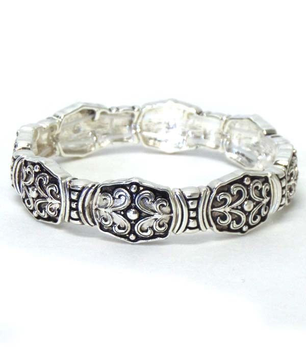 Tailor design texture metal bracelet 