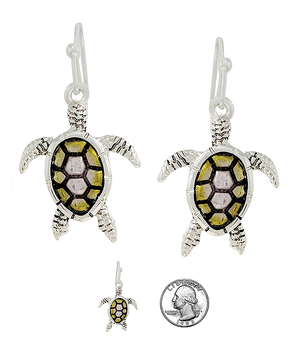 Sealife theme earring - turtle