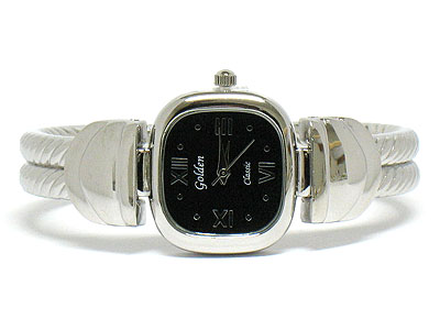 Basic fashion metal bangle watch