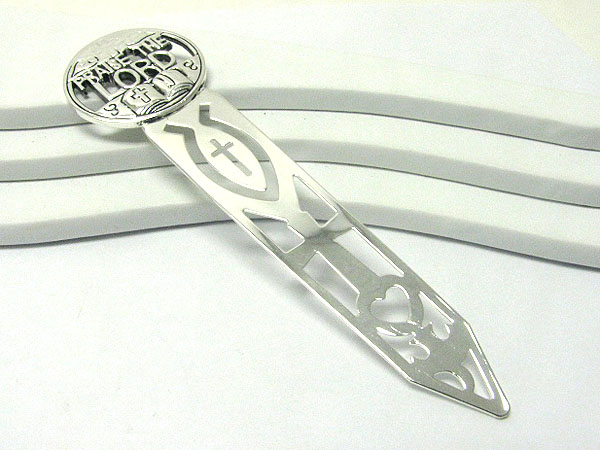Bible theme metal casting book marker