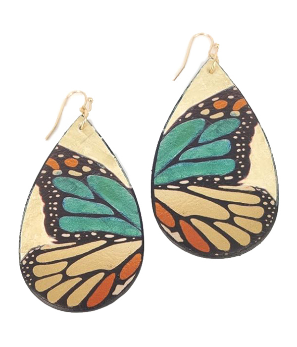 BUTTERFLY TEARDROP EARRING