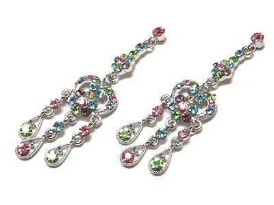 Austrian crystal chandelier earring
