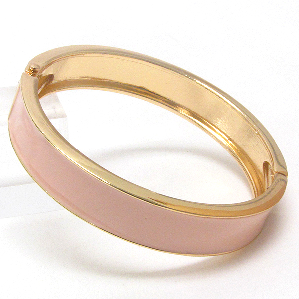 Epoxy cover deco hinge bangle bracelet