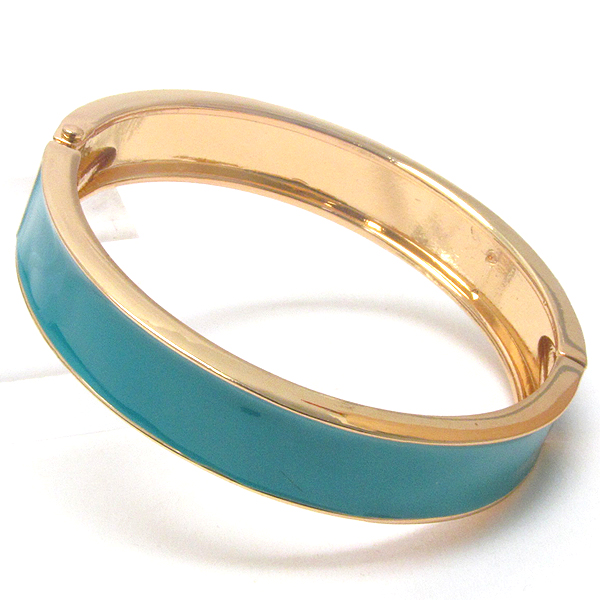 Epoxy cover deco hinge bangle bracelet