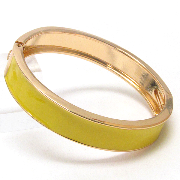 Epoxy cover deco hinge bangle bracelet
