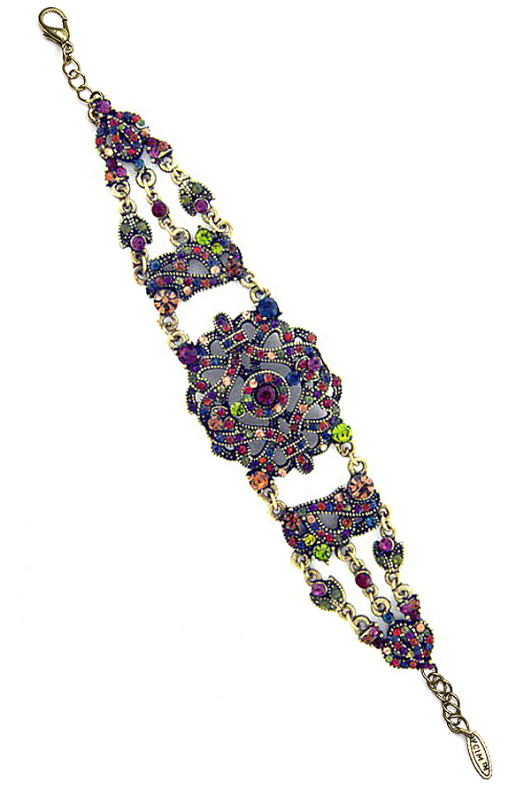 Victorian style classic crystal bracelet